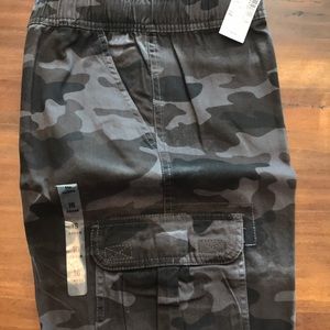 Boys gray camp cargo pants